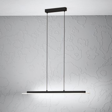 Eglo - Светодиодная подвесная люстра с регулированием яркости LED/57,5W/230V 3000K черный + дистанционное управление