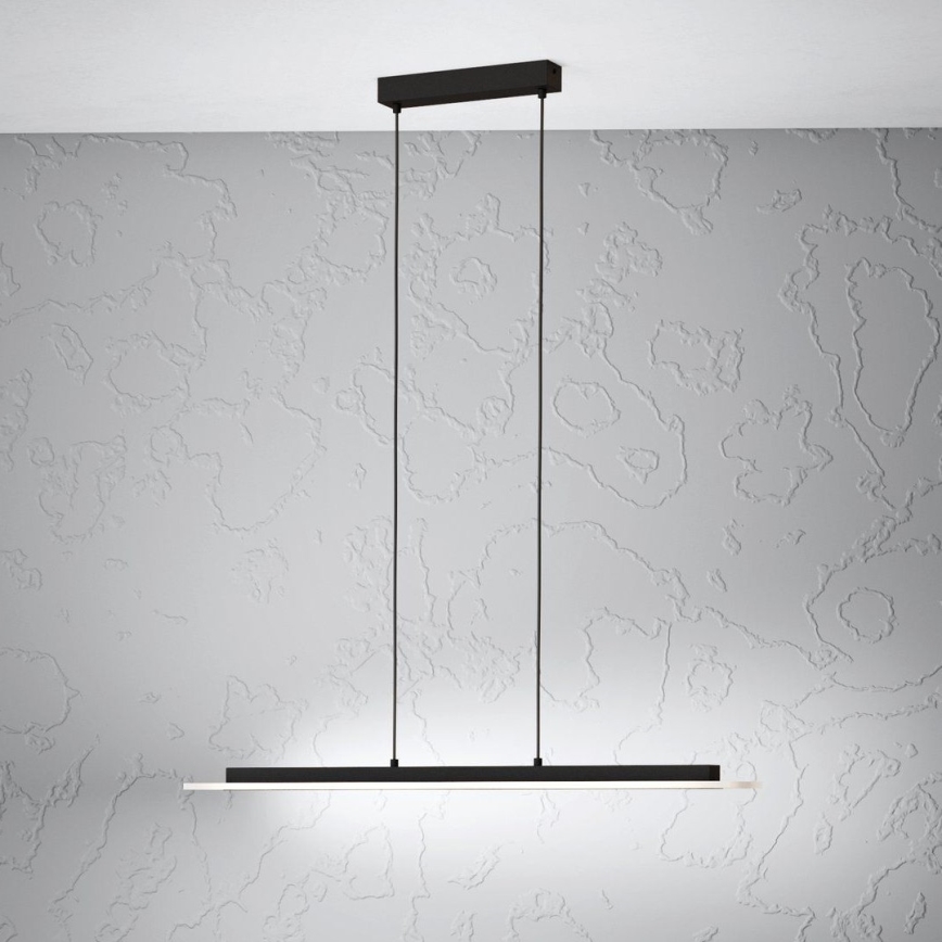Eglo - Светодиодная подвесная люстра с регулированием яркости LED/57,5W/230V 3000K черный + дистанционное управление