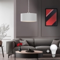 Eglo - Светодиодная подвесная люстра TUNJA 1xE27/60W/230V белый