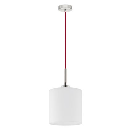 Eglo - Светодиодная подвесная люстра TUNJA 1xE27/60W/230V белый
