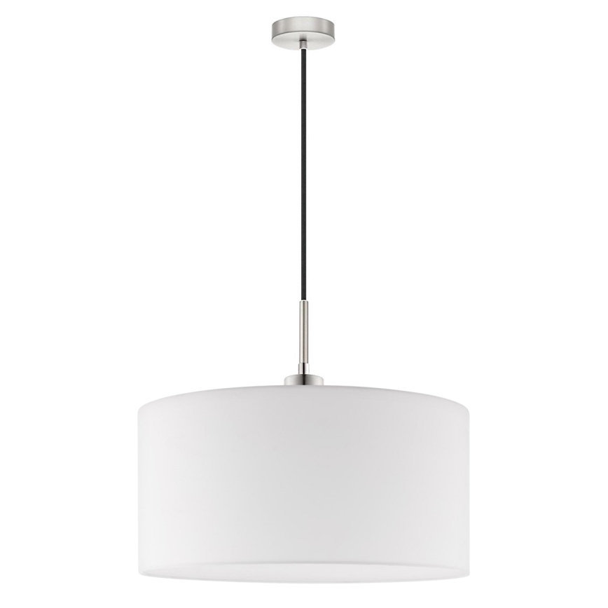 Eglo - Светодиодная подвесная люстра TUNJA 1xE27/60W/230V белый