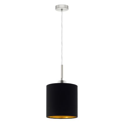 Eglo - Светодиодная подвесная люстра TUNJA 1xE27/60W/230V черный