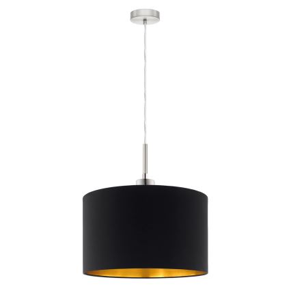 Eglo - Светодиодная подвесная люстра TUNJA 1xE27/60W/230V черный