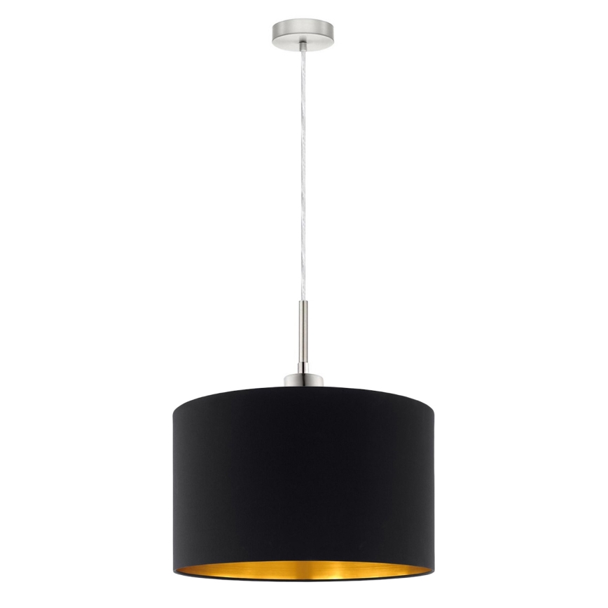 Eglo - Светодиодная подвесная люстра TUNJA 1xE27/60W/230V черный