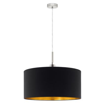 Eglo - Светодиодная подвесная люстра TUNJA 1xE27/60W/230V черный