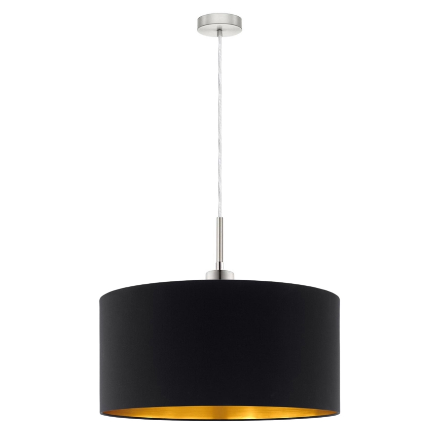 Eglo - Светодиодная подвесная люстра TUNJA 1xE27/60W/230V черный