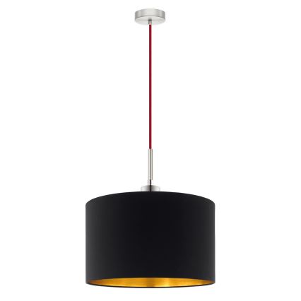 Eglo - Светодиодная подвесная люстра TUNJA 1xE27/60W/230V черный