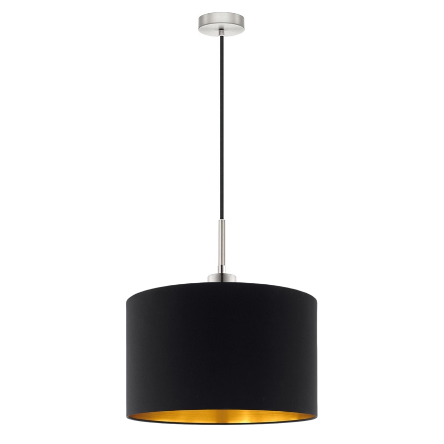 Eglo - Светодиодная подвесная люстра TUNJA 1xE27/60W/230V черный