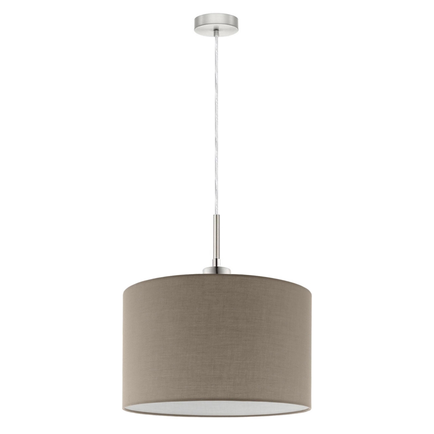 Eglo - Светодиодная подвесная люстра TUNJA 1xE27/60W/230V серо-коричневый