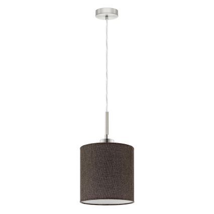 Eglo - Светодиодная подвесная люстра TUNJA 1xE27/60W/230V коричневый