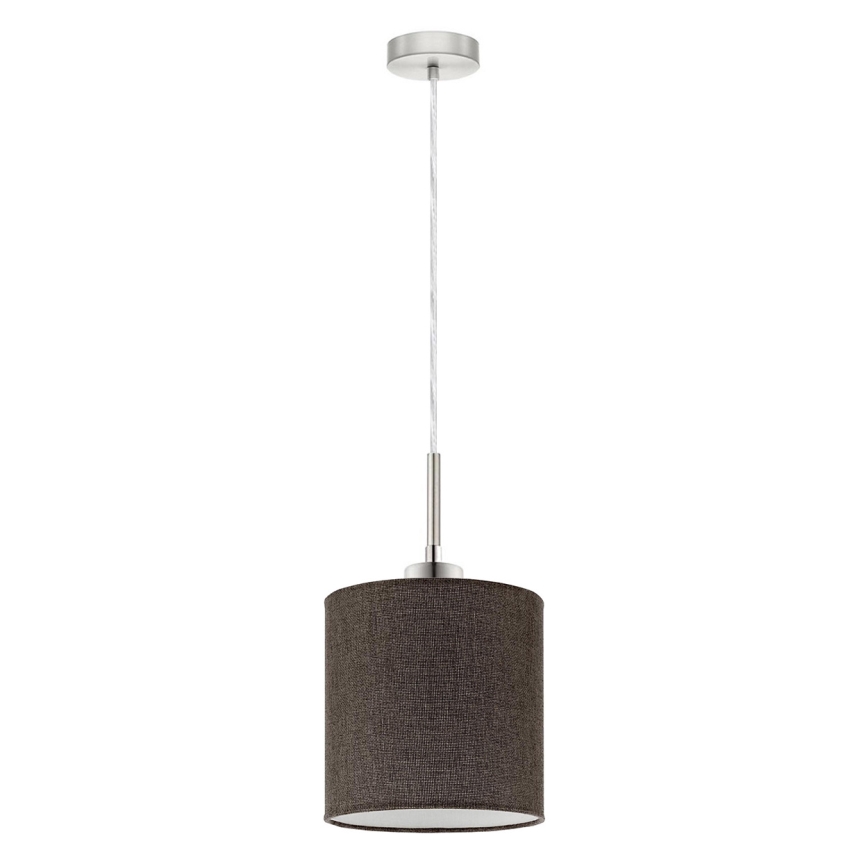 Eglo - Светодиодная подвесная люстра TUNJA 1xE27/60W/230V коричневый