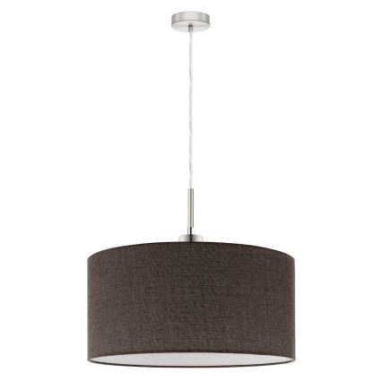 Eglo - Светодиодная подвесная люстра TUNJA 1xE27/60W/230V коричневый