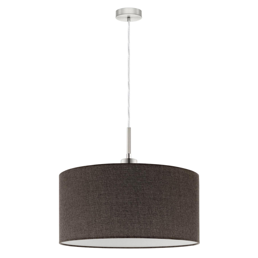 Eglo - Светодиодная подвесная люстра TUNJA 1xE27/60W/230V коричневый