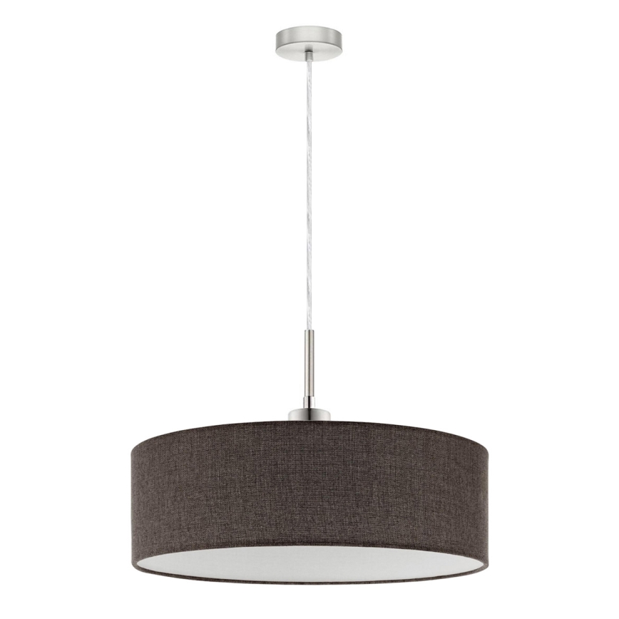 Eglo - Светодиодная подвесная люстра TUNJA 1xE27/60W/230V коричневый