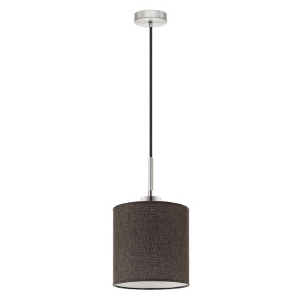 Eglo - Светодиодная подвесная люстра TUNJA 1xE27/60W/230V коричневый