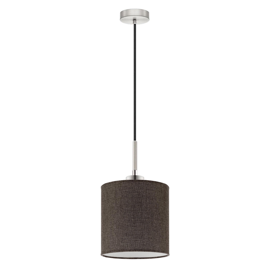 Eglo - Светодиодная подвесная люстра TUNJA 1xE27/60W/230V коричневый