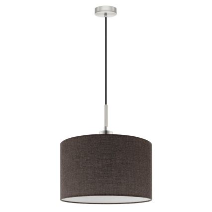 Eglo - Светодиодная подвесная люстра TUNJA 1xE27/60W/230V коричневый