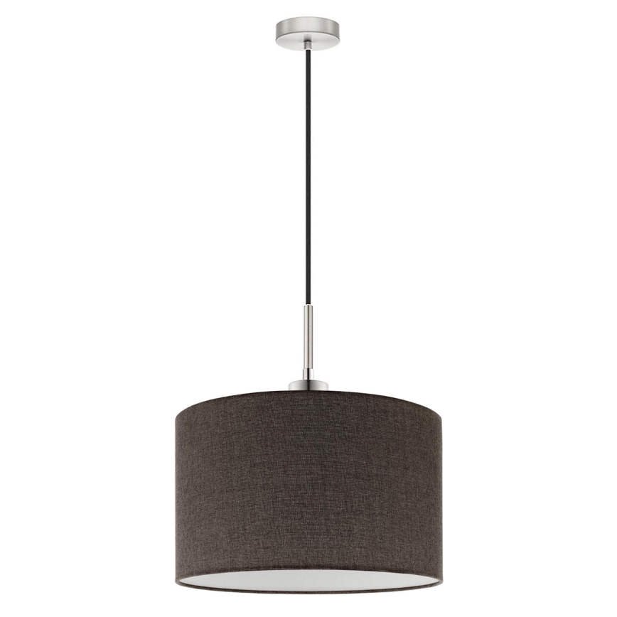 Eglo - Светодиодная подвесная люстра TUNJA 1xE27/60W/230V коричневый