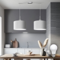 Eglo - Светодиодная подвесная люстра TUNJA 2xE27/60W/230V белый