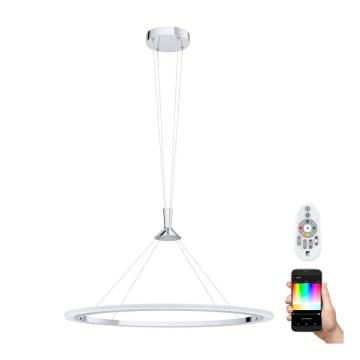 Eglo - Светодиодная подвесная RGB-люстра с регулированием яркости HORNITOS-C LED/37W/230V + дистанционное управление