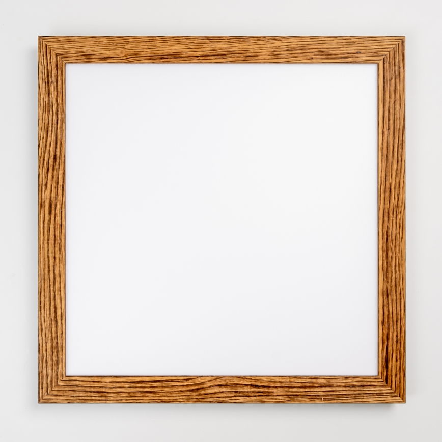 Eglo - Светодиодная припотолочная RGB-панель с регулированием яркости SALOBRENA-C WOOD LED/30,5W/230V 2700-6500K 64x64 см коричневый + дистанционное управление