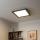 Eglo - Светодиодная припотолочная RGBW-панель с регулированием яркости SALOBRENA-C WOOD LED/21W/230V 2700-6500K 49,5x49,5 см темно-коричневый + дистанционное управление
