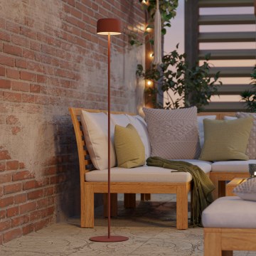 Eglo - светодиодная солнечная перезаряжаемая сенсорная напольная лампа LED/2,8W/3,7V 1800 mAh IP44 оранжевая