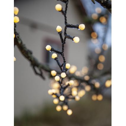 Eglo - Светодиодная уличная рождественская гирлянда 300xLED/8 режимов 11 м IP44 теплый белый