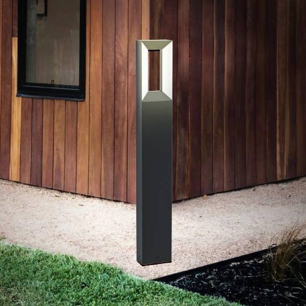 Eglo - Светодиодная уличная лампа RIFORANO 2xLED/5W/230V IP44 77 см