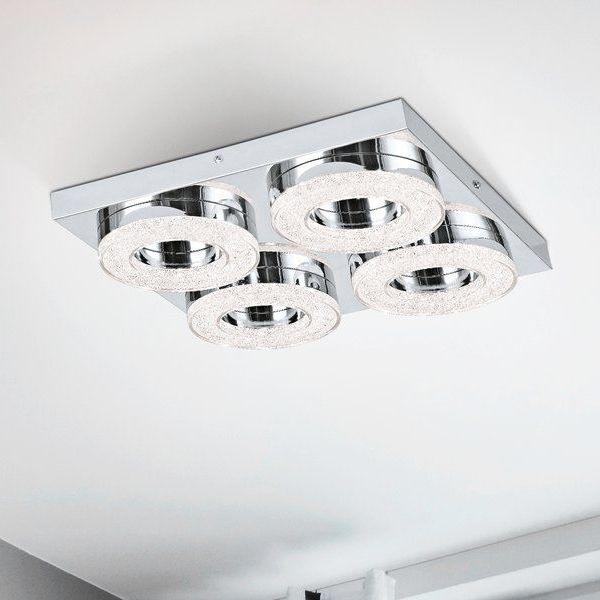 Eglo - Светодиодный хрустальный потолочный светильник 4xLED/4W/230V