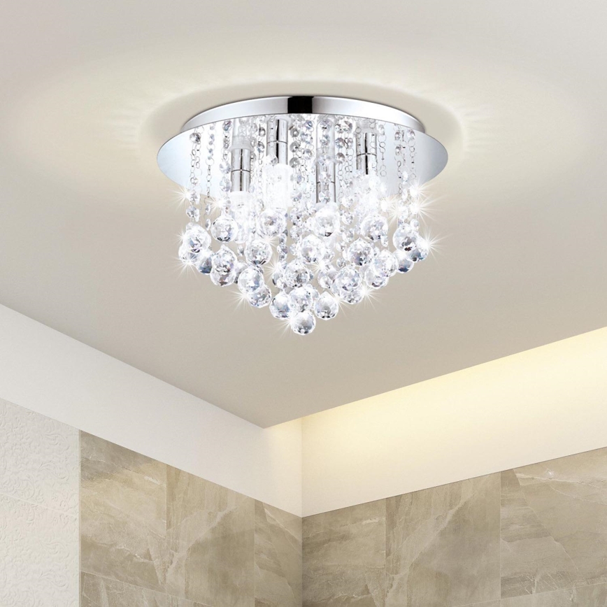 Eglo - Светодиодный хрустальный светильник для ванной комнаты 8xG9/3W/230V IP44