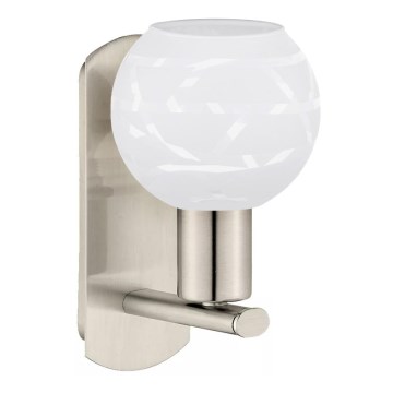 Eglo - Светодиодный настенный светильник MY CHOICE 1xE14/4W/230V матовый хром/белый
