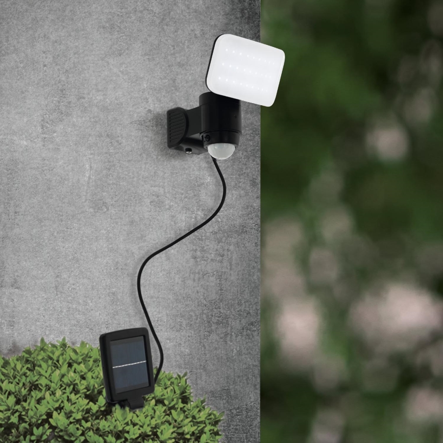 Eglo - Светодиодный настенный светильник на солнечной батарее с датчиком LED/3,7V 1800 mAh IP44