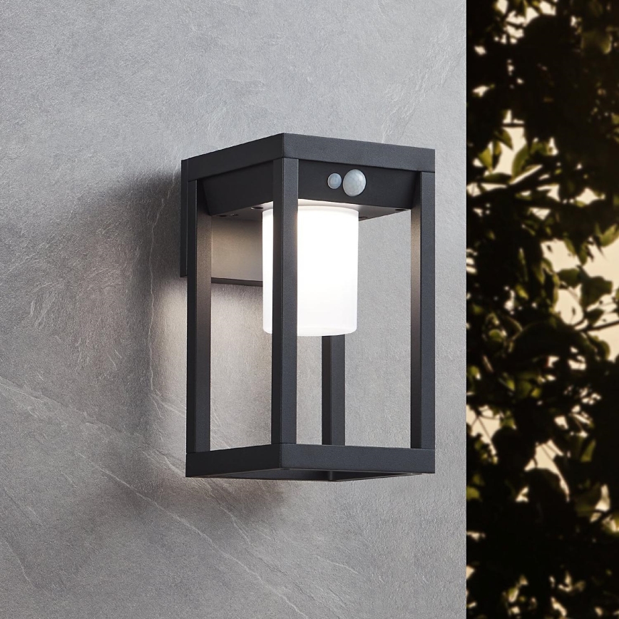 Eglo - Светодиодный настенный светильник на солнечной батарее с датчиком LED/3,7W/3,7V 2000 mAh IP44
