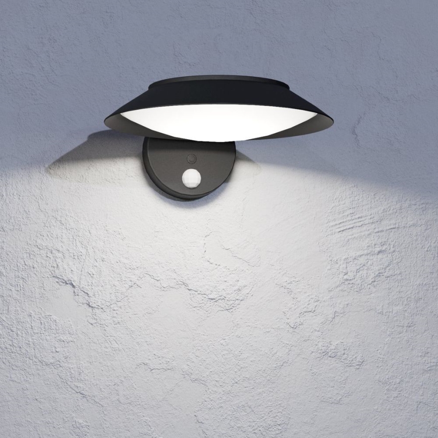 Eglo - Светодиодный настенный светильник на солнечной батарее с датчиком LED/7W/3,7V IP44