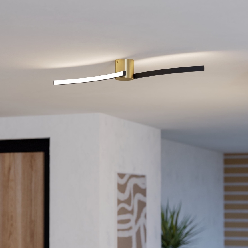 Eglo - Светодиодный потолочный светильник LED/12W/230V 4000K черный