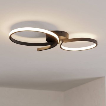 Eglo - Светодиодный потолочный светильник LED/21W/230V 3000K черный