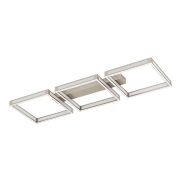 Eglo - Светодиодный потолочный светильник 3xLED/11,2W/230V матовый хром