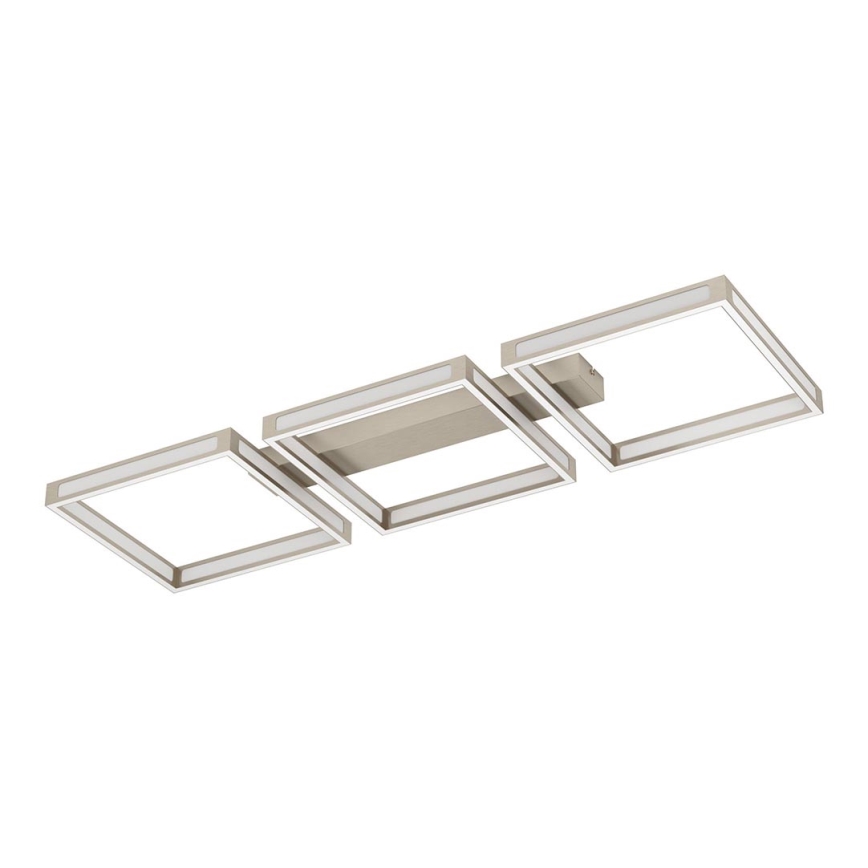 Eglo - Светодиодный потолочный светильник 3xLED/11,2W/230V матовый хром