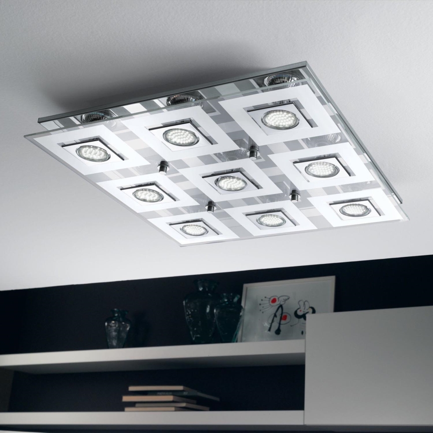Eglo - Светодиодный потолочный светильник 9xGU10/3W/230V
