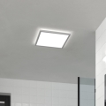 Eglo - Светодиодный потолочный светильник для ванной комнаты LED/17,6W/230V 2700K/4000K/6500K 39x39 см IP44 белый