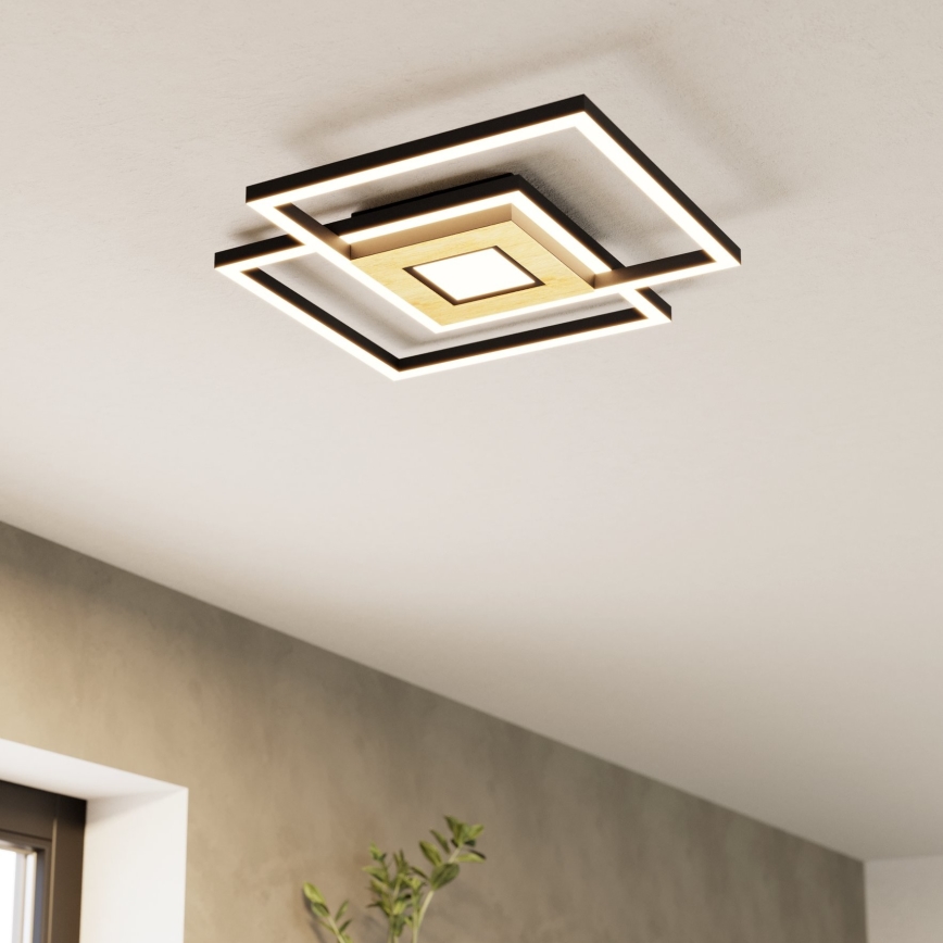 Eglo - Светодиодный потолочный светильник с регулированием яркости 2xLED/17W/230V +1xLED/4,2W 2700-6500K + дистанционное управление