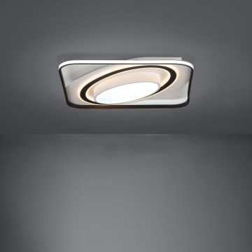 Eglo - Светодиодный потолочный светильник с регулированием яркости LED/28W/230V+LED/13W+ LED/2,8W 3000-6500K черная + дистанционное управление