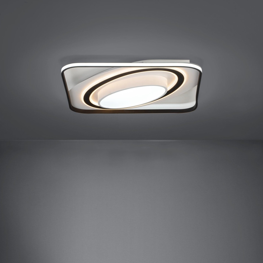 Eglo - Светодиодный потолочный светильник с регулированием яркости LED/28W/230V+LED/13W+ LED/2,8W 3000-6500K черная + дистанционное управление