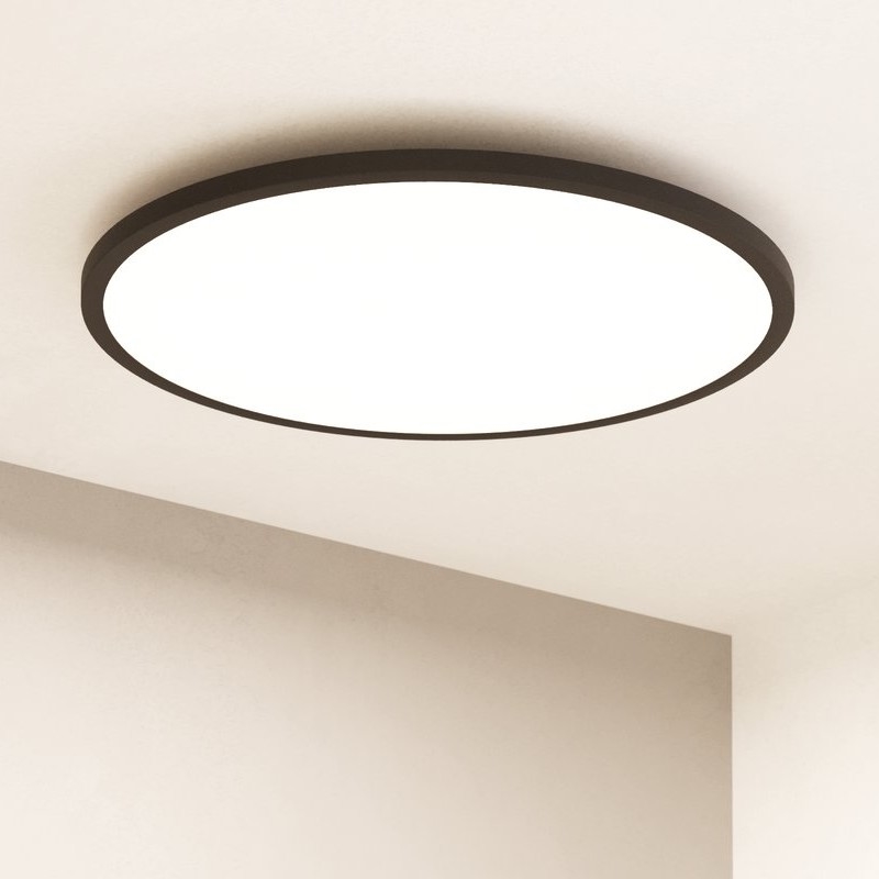Eglo - Светодиодный потолочный светильник с регулированием яркости LED/41W/230V диаметр 60 см черный