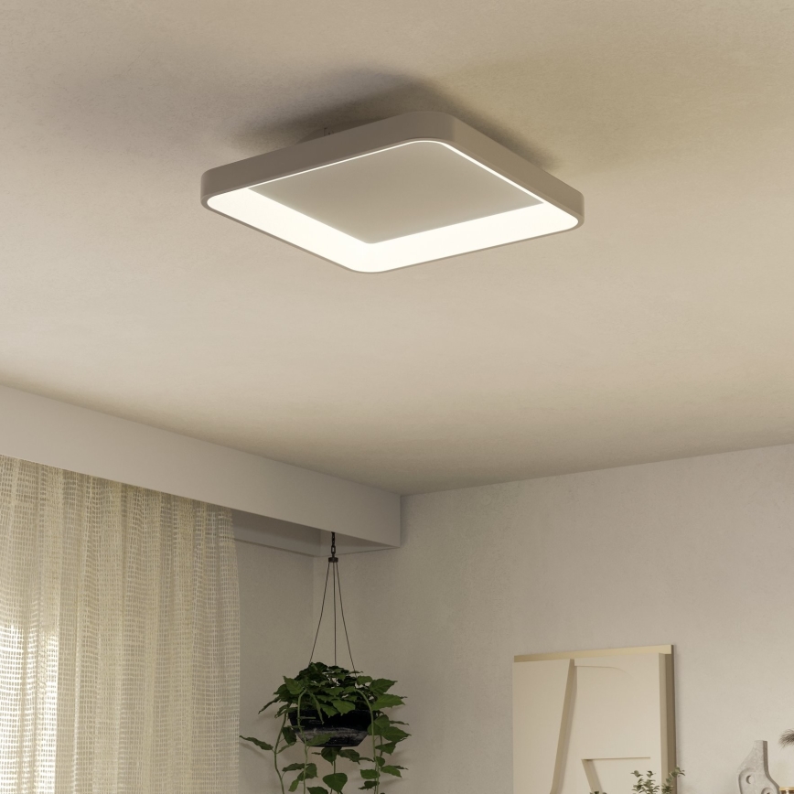 Eglo - Светодиодный потолочный светильник с регулированием яркости LORETELLO LED/12W/230V белый + дистанционное управление