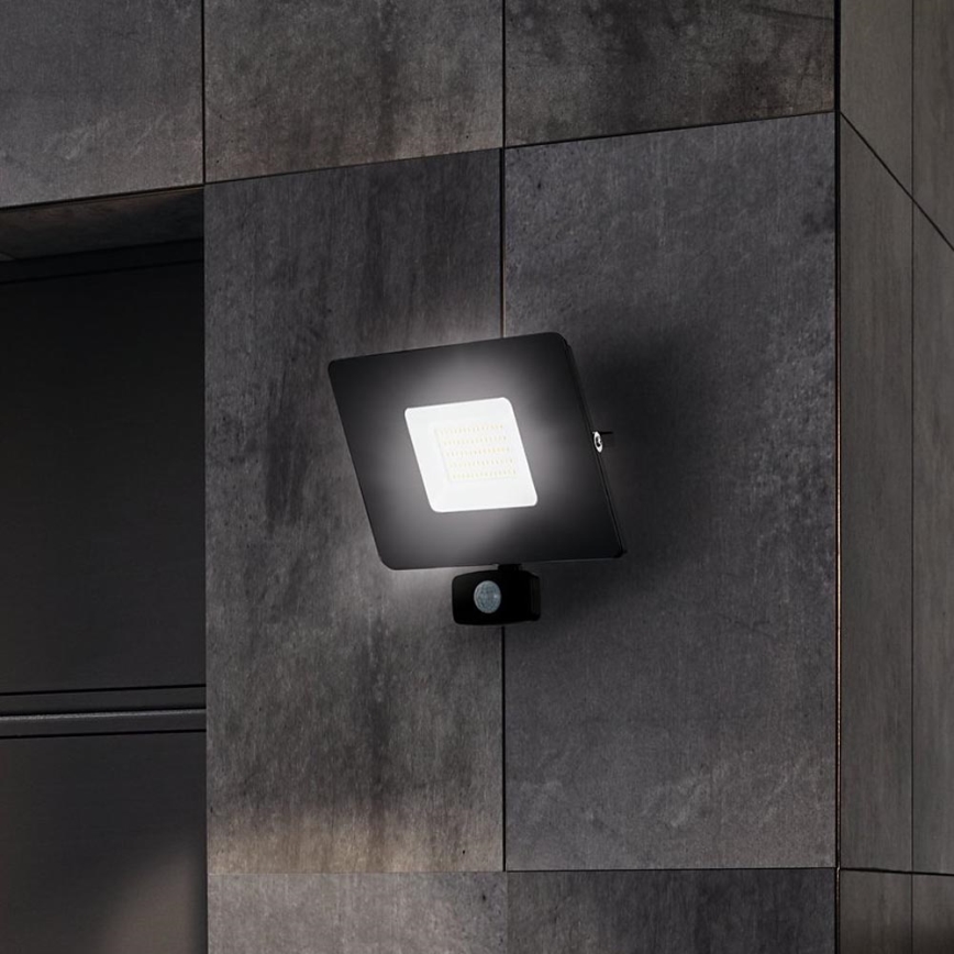 Eglo - Светодиодный прожектор с датчиком LED/50W/230V IP44