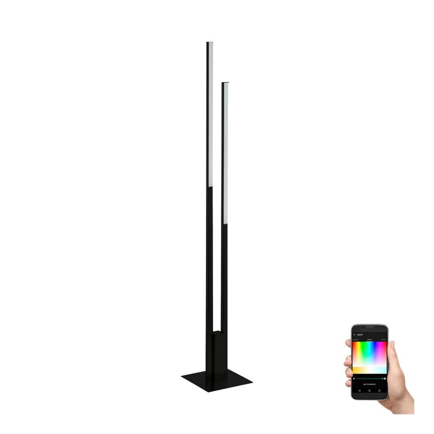 Eglo - Светодиодный RGBW-торшер с регулированием яркости 2xLED/16W/230V черный ZigBee