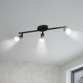 Eglo - Светодиодный точечный светильник 3xGU10/2,8W/230V 3000K черный