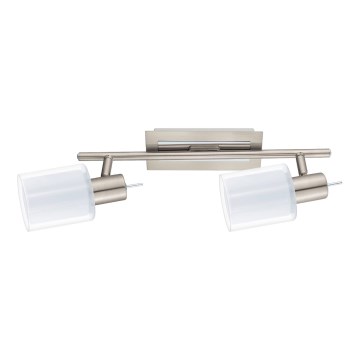 Eglo - Светодиодный точечный светильник MY CHOICE 2xE14/4W/230V матовый хром/белый